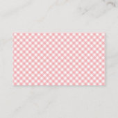 Carte D'accompagnement Citrouille Baby shower Floral Plaid Livres pour bé (Dos)