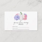 Carte D'accompagnement Citrouille blanc - devinez combien de baisers jeu  (Devant)