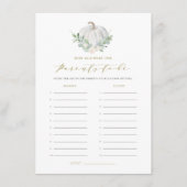 Carte D'accompagnement Citrouille blanc Quel âge avaient les parents Cart (Devant)