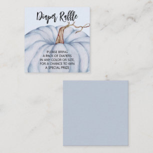Carte D'accompagnement Citrouille bleu Baby shower de couche 