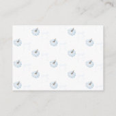 Carte D'accompagnement Citrouille bleu C'est un garçon Baby shower d'auto (Dos)