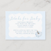 Carte D'accompagnement Citrouille bleu C'est un garçon Baby shower d'auto (Devant)