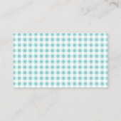 Carte D'accompagnement Citrouille Bleu En vichy Déchets Plaid Raffle (Dos)