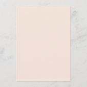 Carte D'accompagnement Citrouille Blush Floral Conseils pour le Baby show (Dos)