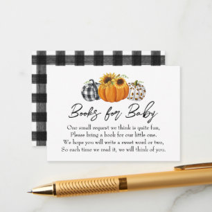 Carte D'accompagnement Citrouille d'automne Baby shower de tournesols dem