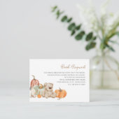 Carte D'accompagnement Citrouille d'automne dans les jouets Livres pour l (Debout devant)