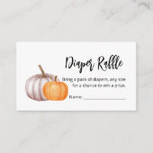 Carte D'accompagnement Citrouille de chute de chapelure de fleurs Brown (Devant)