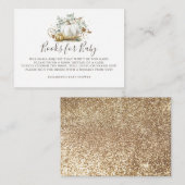 Carte D'accompagnement Citrouille | Livres pour bébé Apportez un Baby sho (Devant / Derrière)