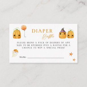 Carte D'accompagnement Citrouille mignon sur le chemin Baby shower couche