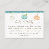 Carte D'accompagnement Citrouille minimaliste moderne Automne bébé garçon (Devant)