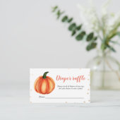 Carte D'accompagnement Citrouille orange | BABY SHOWER | Fromage de couch (Debout devant)