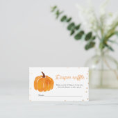 Carte D'accompagnement Citrouille orange | BABY SHOWER | Fromage de couch (Debout devant)