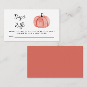 Carte D'accompagnement Citrouille rose  de l'aquarelle de la couche