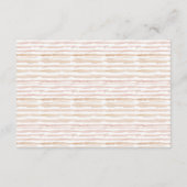 Carte D'accompagnement Citrouille rose vif Réception de mariage floral (Dos)