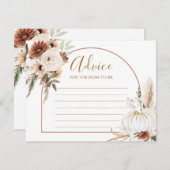 Carte D'accompagnement Citrouille Rustic Boho Fall In love Conseils pour  (Devant / Derrière)