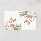 Carte D'accompagnement Citrouille Rustique Boho Floral Devine Combien De (Dos)