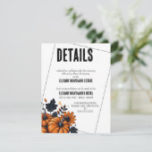 Carte D'accompagnement Citrouilles Jolies (Debout devant)