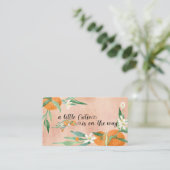 Carte D'accompagnement Citrus A Little Cutie Aquarelle Oranges Douche E (Debout devant)