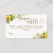 Carte D'accompagnement Citrus citron Baby shower de rousseur de la couche (Devant)