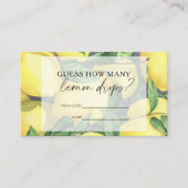 Carte D'accompagnement Citrus citron - Devinez combien de citron lâche l' (Devant)