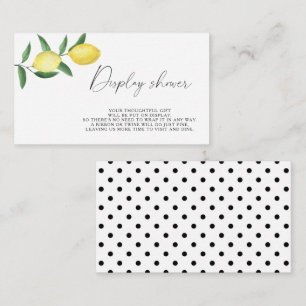 Carte D'accompagnement Citrus citron - Display shower