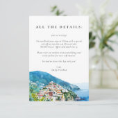 Carte D'accompagnement Citrus citron Mariage de la côte d'Amalfi (Debout devant)