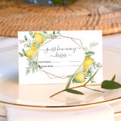 Carte D'accompagnement Citrus Citrus Citron Devinez Combien De Baisers Je