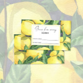 Carte D'accompagnement Citrus de citron - devinez combien de baisers jeu