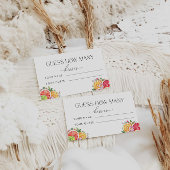 Carte D'accompagnement Citrus Devinez combien de baisers jeu nuptiale