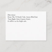 Carte D'accompagnement Citrus Tropical Spa Mariage Réception Insertion Ca (Dos)