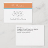 Carte D'accompagnement Citrus Tropical Spa Mariage Réception Insertion Ca (Devant / Derrière)