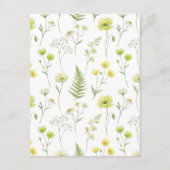 Carte D'accompagnement Citrus Wildflower Stripe Accommodation and Details (Dos)