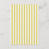 Carte D'accompagnement Citrus Yellow Olive Green and Ivory Wedding Detail (Dos)