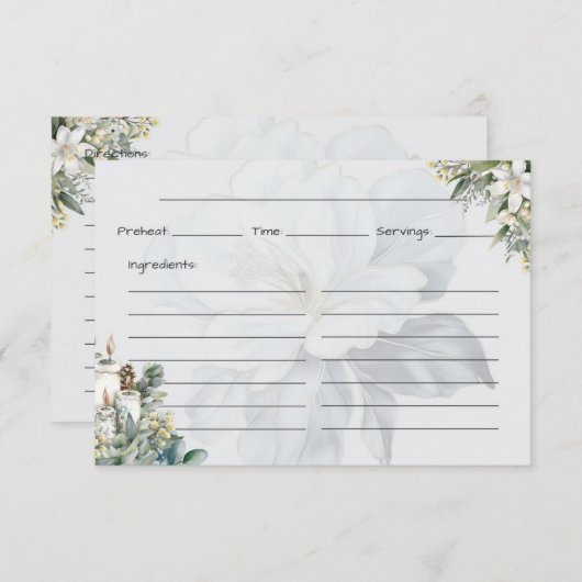 Carte D'accompagnement Clarity Basic Recette Card (Devant / Derrière)