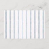 Carte D'accompagnement Classic Blue Striped Books for Baby (Dos)