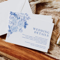 Classic Blue White Chinoiserie Détails Mariage