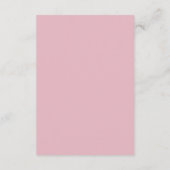 Carte D'accompagnement Classic Blush Pink Ornately Framed Wedding (Dos)