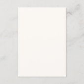 Carte D'accompagnement Classic Border Ivory and Gold Timeless Wedding (Dos)