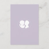 Carte D'accompagnement Classic Cameo Regency Purple Détails sur le Mariag (Dos)