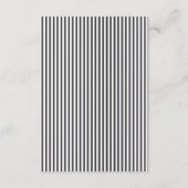 Carte D'accompagnement Classic Charcoal Calligraphy Wedding Details (Dos)