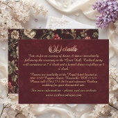 Carte D'accompagnement Classic Christmas Chinoiserie Romantic Wedding 