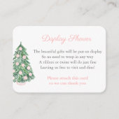 Carte D'accompagnement Classic Feminine Noël Vacances Affichage Douche (Devant)