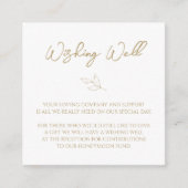 Carte D'accompagnement Classic Gold Verdure Mariage Wishing well (Devant)