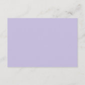 Carte D'accompagnement Classic Lavender Purple Ornately Framed Wedding (Dos)