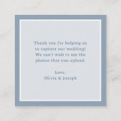Carte D'accompagnement Classic Luxe | QR Code Wedding Capture the Love (Dos)