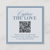 Carte D'accompagnement Classic Luxe | QR Code Wedding Capture the Love (Devant)