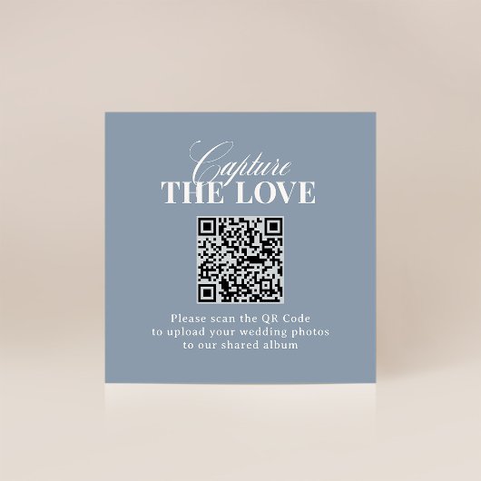 Carte D'accompagnement Classic Luxe | QR Code Wedding Capture the Love