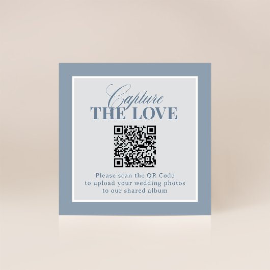 Carte D'accompagnement Classic Luxe | QR Code Wedding Capture the Love