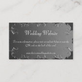 Carte D'accompagnement Classic Mariage Dark Silver Mariage site Web (Devant)