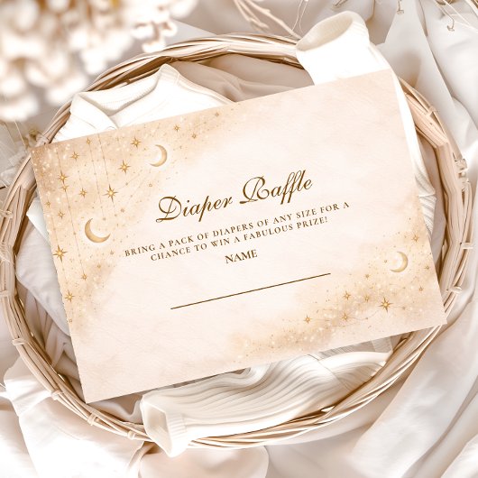 Carte D'accompagnement Classic Moonlight Diapper Raffle